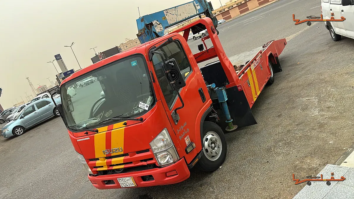 سطحة جازان - سطحة صبيا ونش كرين